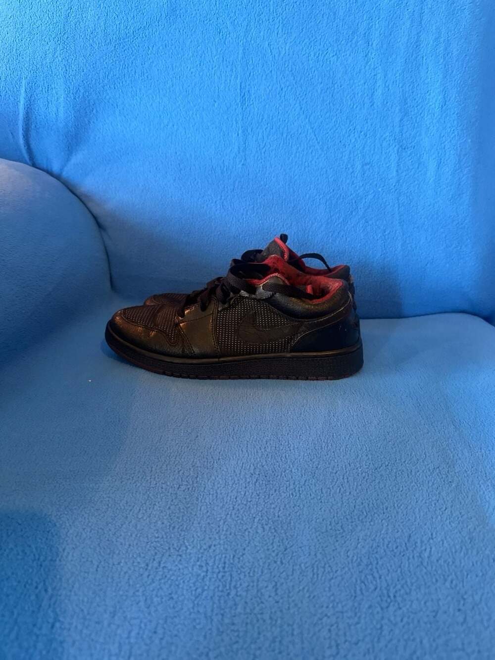 Nike Air Jordan 1 Low Black Red Infrared Sneakers